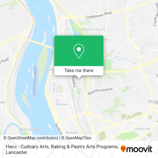Hacc - Culinary Arts, Baking & Pastry Arts Programs map