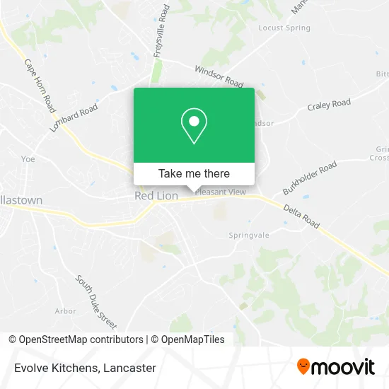 Evolve Kitchens map