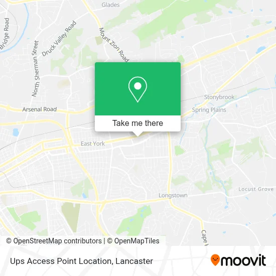 Ups Access Point Location map