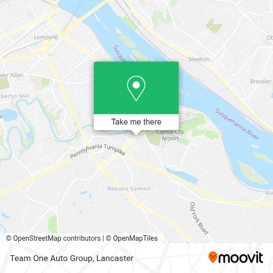 Team One Auto Group map