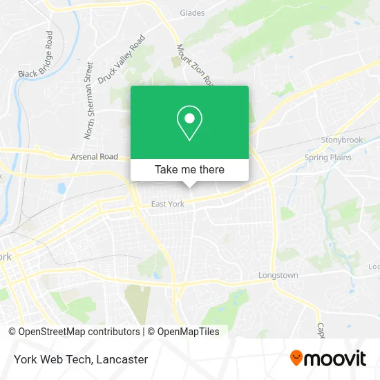 York Web Tech map