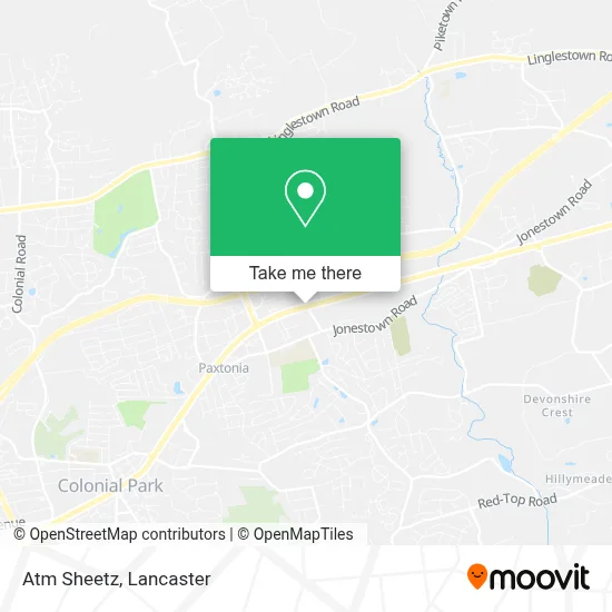 Atm Sheetz map