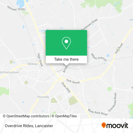 Overdrive Rides map