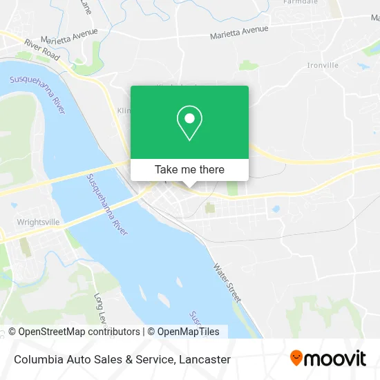 Columbia Auto Sales & Service map