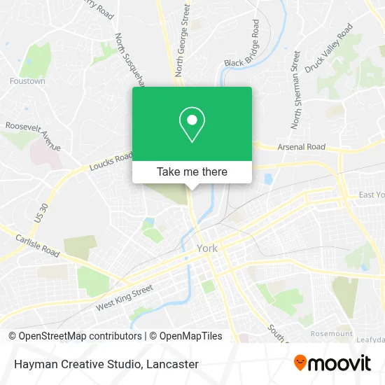 Hayman Creative Studio map