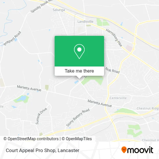 Court Appeal Pro Shop map
