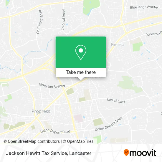 Jackson Hewitt Tax Service map