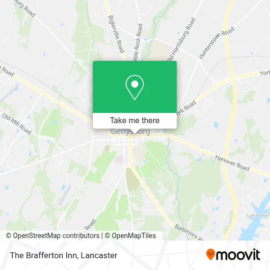 The Brafferton Inn map