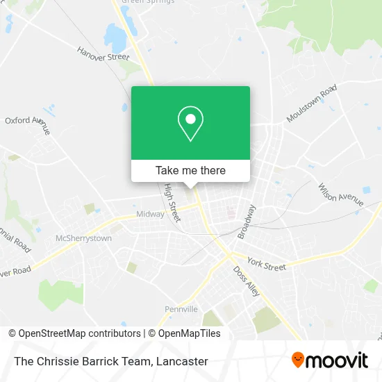 The Chrissie Barrick Team map