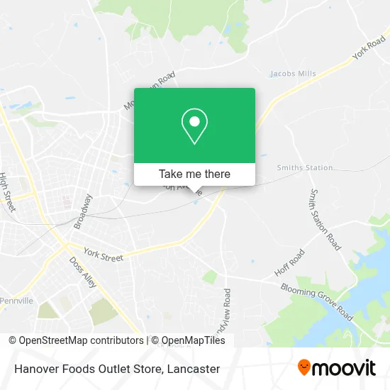 Hanover Foods Outlet Store map