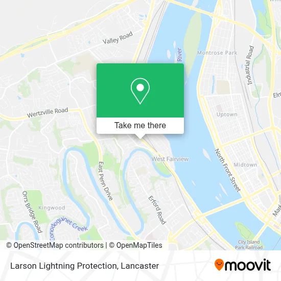 Larson Lightning Protection map