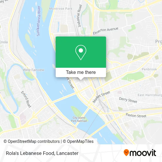 Rola's Lebanese Food map