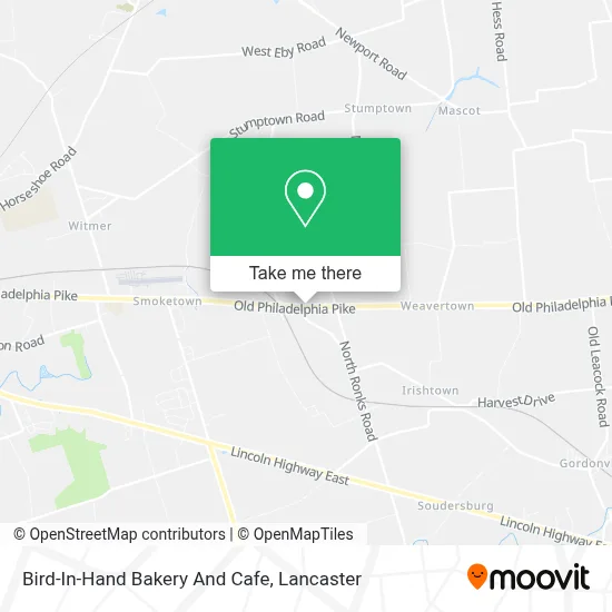 Bird-In-Hand Bakery And Cafe map