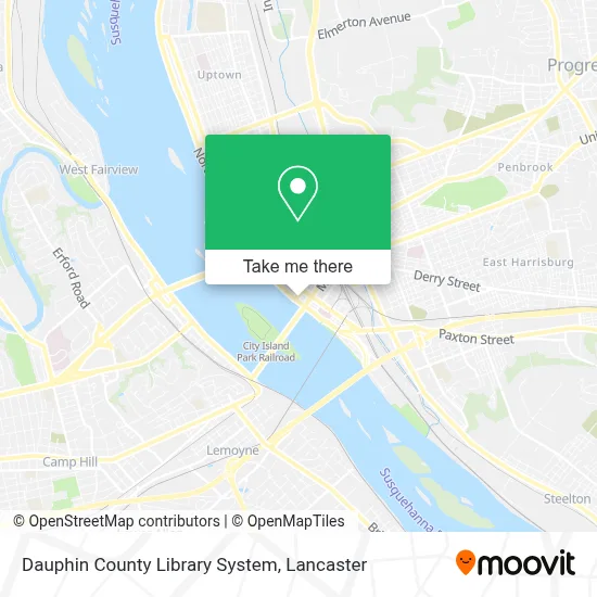 Dauphin County Library System map
