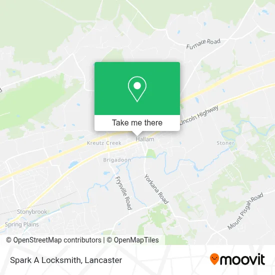 Spark A Locksmith map