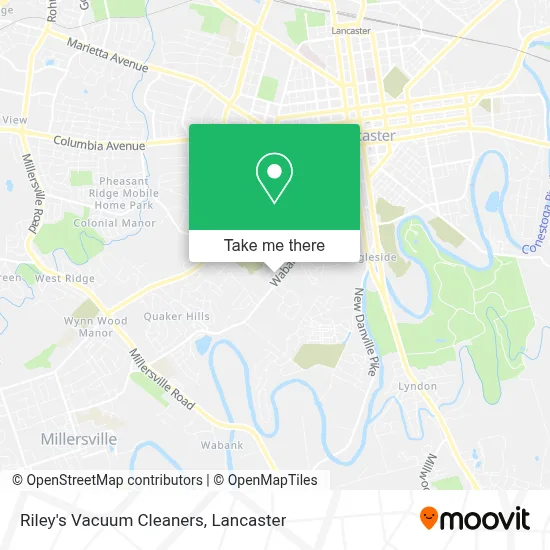 Riley's Vacuum Cleaners map