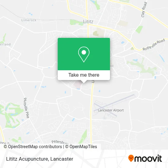 Lititz Acupuncture map