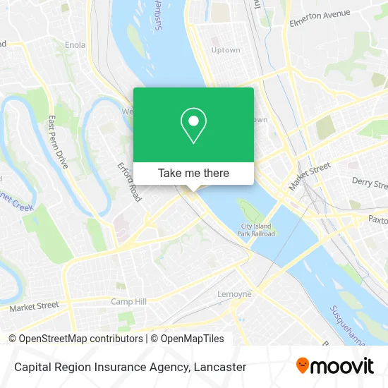 Capital Region Insurance Agency map