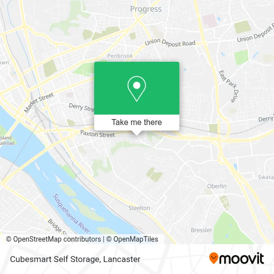 Cubesmart Self Storage map