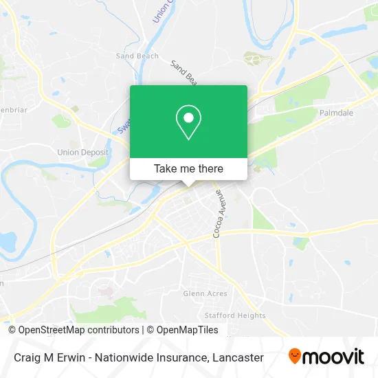 Craig M Erwin - Nationwide Insurance map