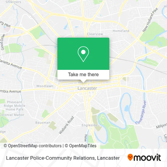 Lancaster Police-Community Relations map