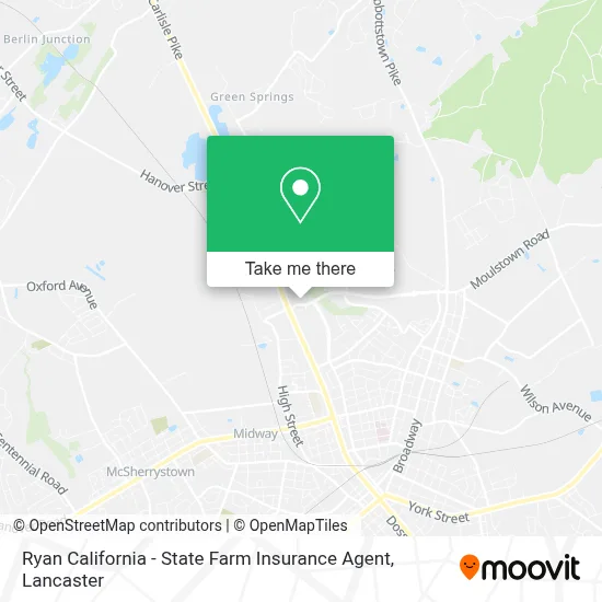 Ryan California - State Farm Insurance Agent map