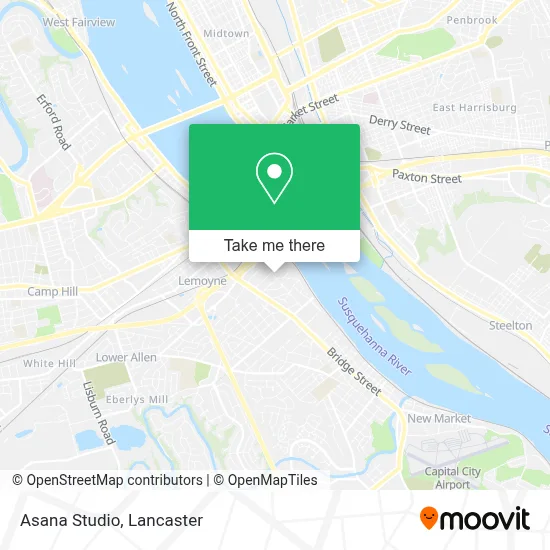 Asana Studio map