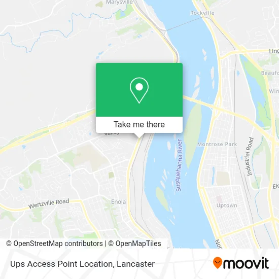 Ups Access Point Location map