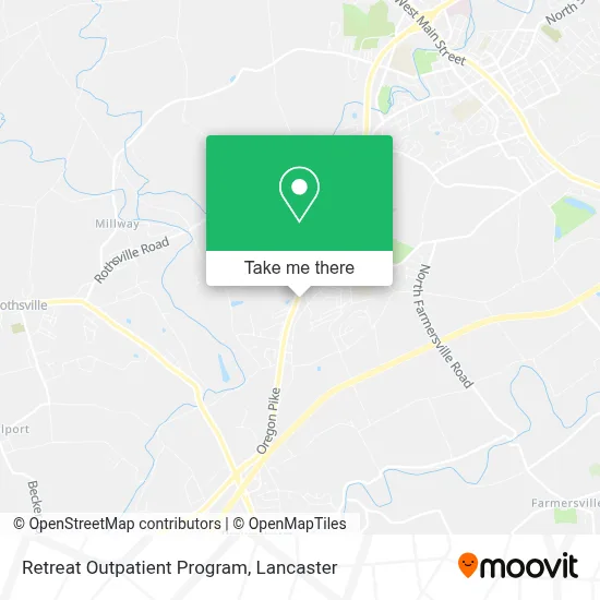 Retreat Outpatient Program map
