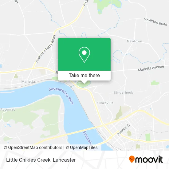 Little Chikies Creek map