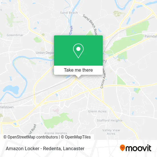 Amazon Locker - Redenta map