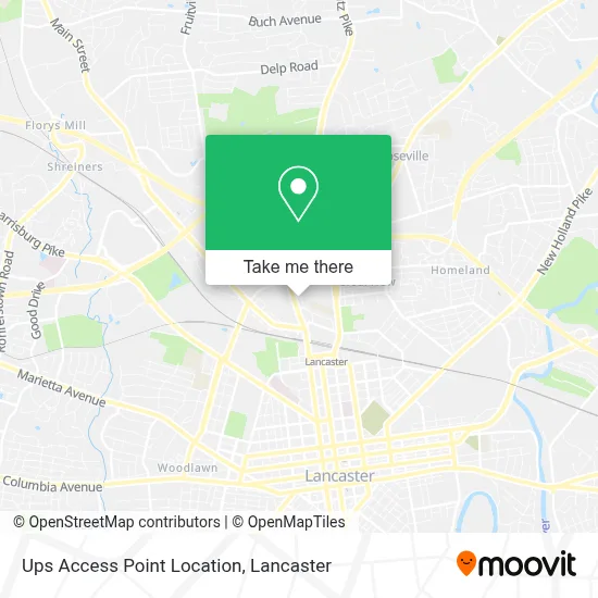 Ups Access Point Location map