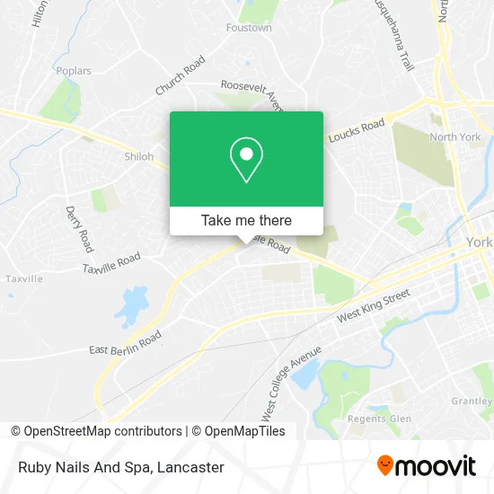 Ruby Nails And Spa map