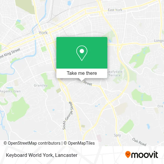 Keyboard World York map