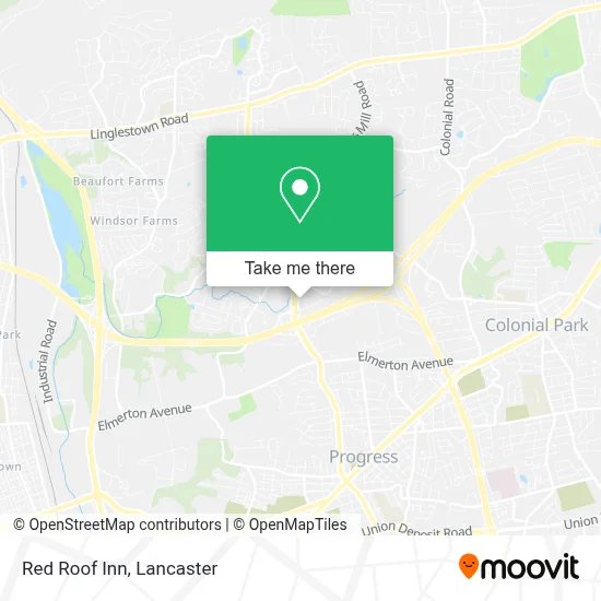Red Roof Inn map