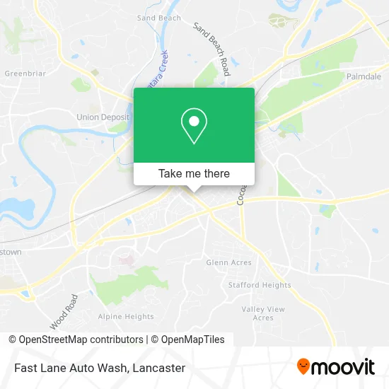 Fast Lane Auto Wash map