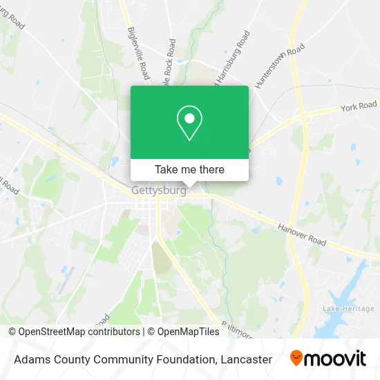 Adams County Community Foundation map