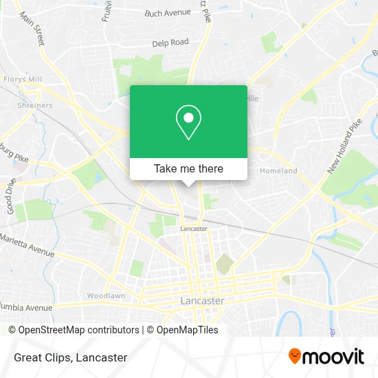Great Clips map