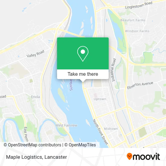 Maple Logistics map