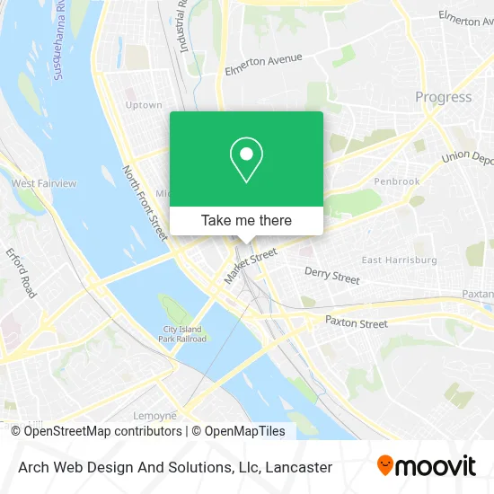 Arch Web Design And Solutions, Llc map