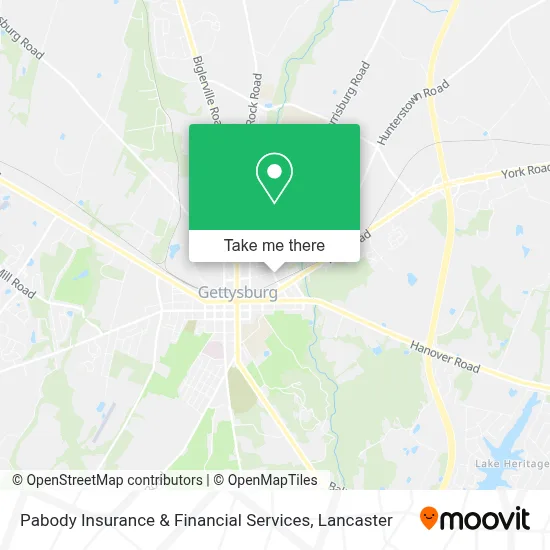 Pabody Insurance & Financial Services map