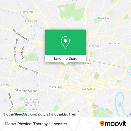 Motus Physical Therapy map