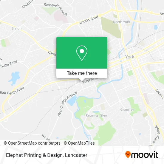 Elephat Printing & Design map