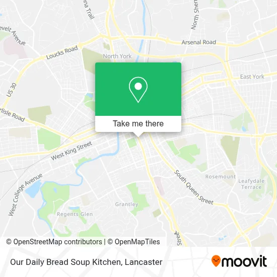 Our Daily Bread Soup Kitchen map