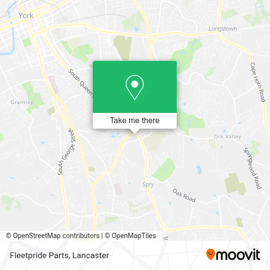 Fleetpride Parts map