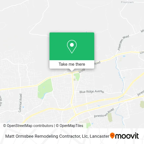 Matt Ormsbee Remodeling Contractor, Llc map