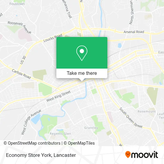 Economy Store York map