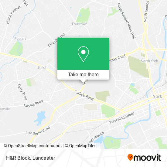 H&R Block map