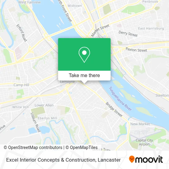 Excel Interior Concepts & Construction map