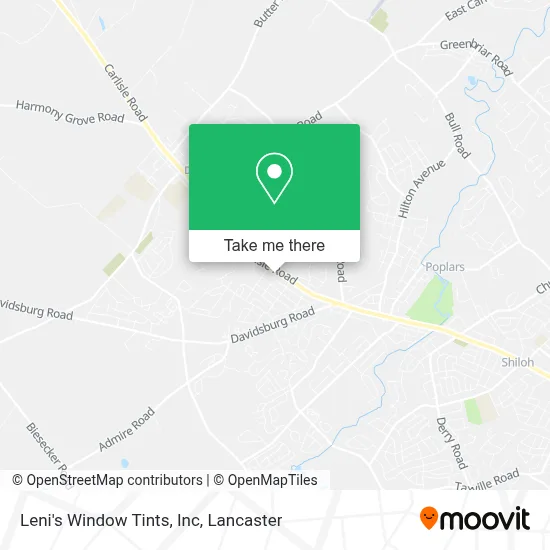 Leni's Window Tints, Inc map